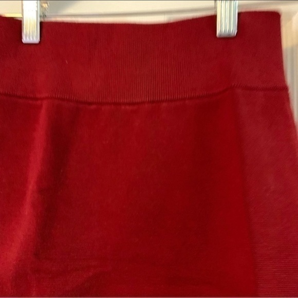Express Ruby Red Bandage Mini High Waist XS - Picture 5 of 7